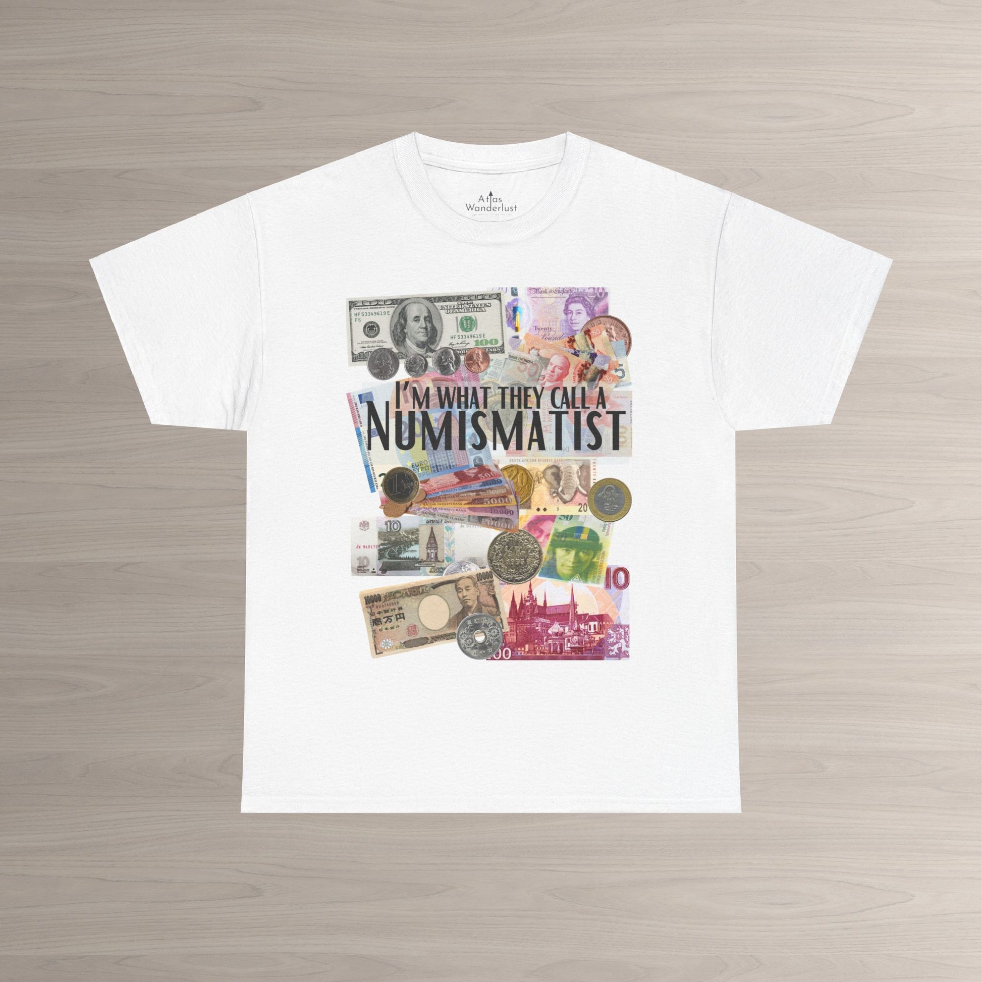 Numismatist unisex t-shirt for currency and coin lovers with collector themed design