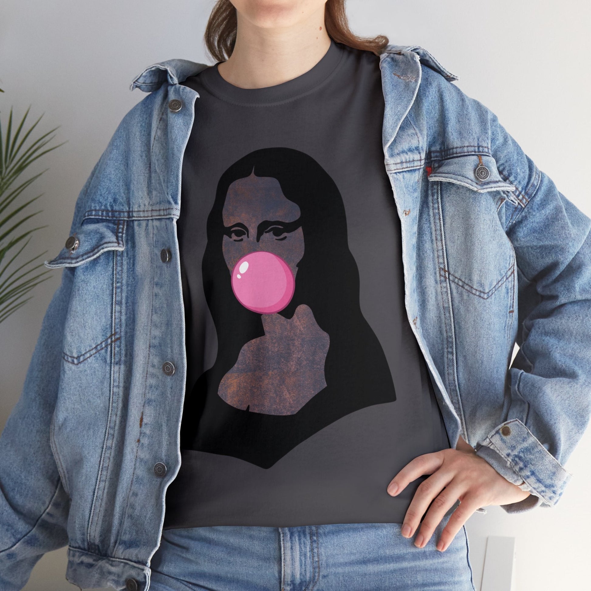 Mona Lisa Bubblegum T-Shirt Italy Humor Tee Atlas Wanderlust