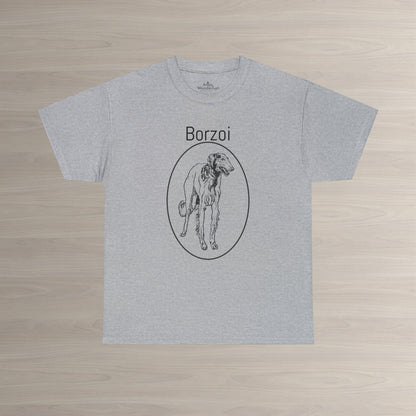 Borzoi T-Shirt, European Hound Tee Atlas Wanderlust