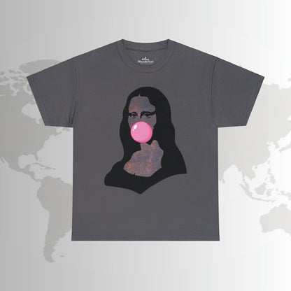 Mona Lisa Bubblegum T-Shirt Italy Humor Tee Atlas Wanderlust