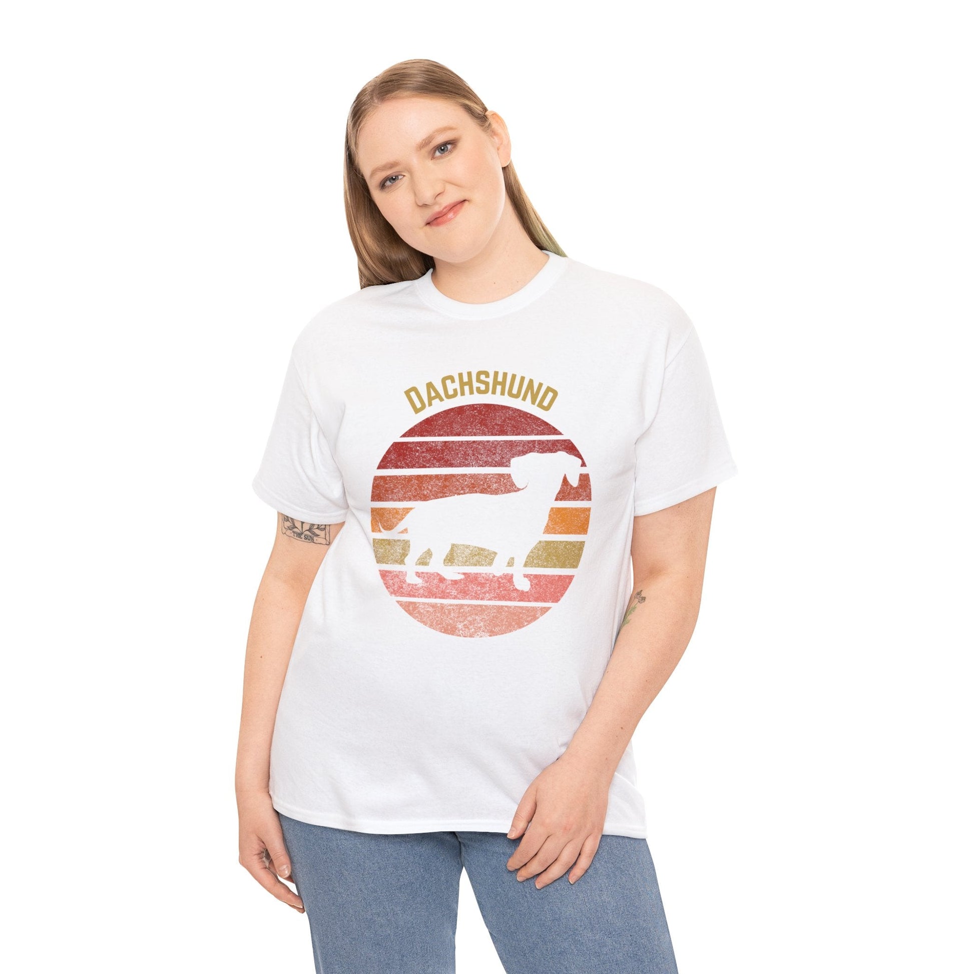 Dachshund T-Shirt, Retro Wiener Dog tee Atlas Wanderlust