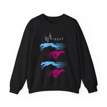 Whippet Unisex Heavy Blend Crewneck Sweatshirt- 23-hour Couch Potato, Whippet Hoodie- Original Design, Black Loose Fit, True to Size Atlas Wanderlust