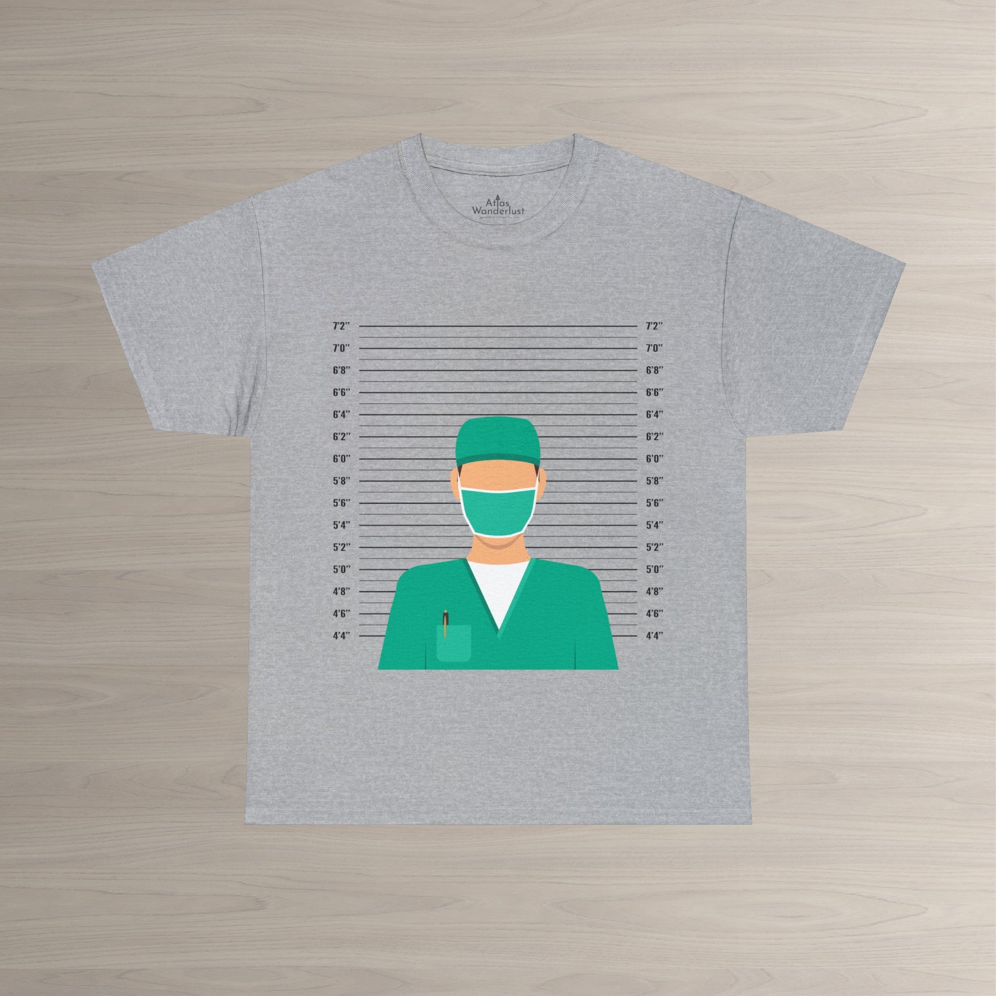 Dr. Mugshot T-Shirt, Funny Physician Tee Atlas Wanderlust