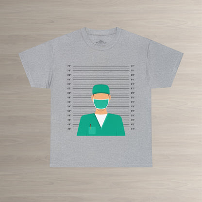 Dr. Mugshot T-Shirt, Funny Physician Tee Atlas Wanderlust