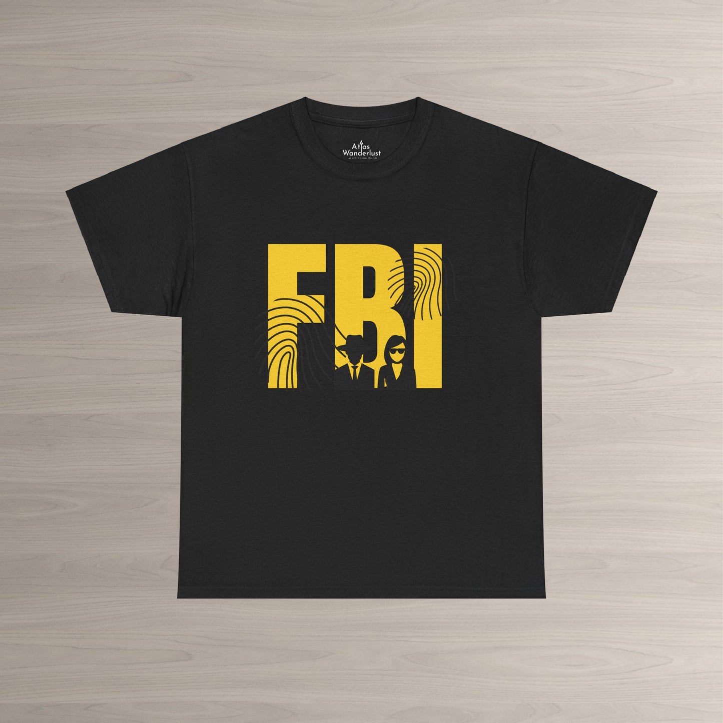 FBI criminal justice unisex black short sleeve shirt for law enforcement supporters