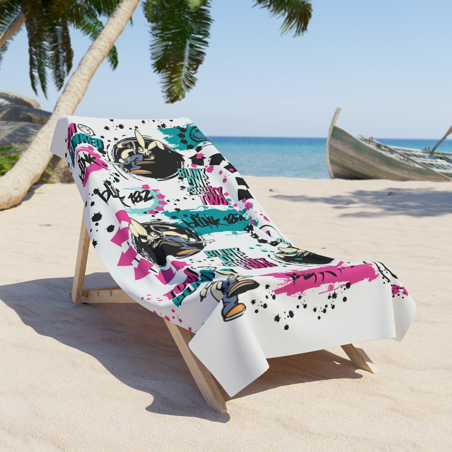 Blink 182 Beach Towel Atlas Wanderlust