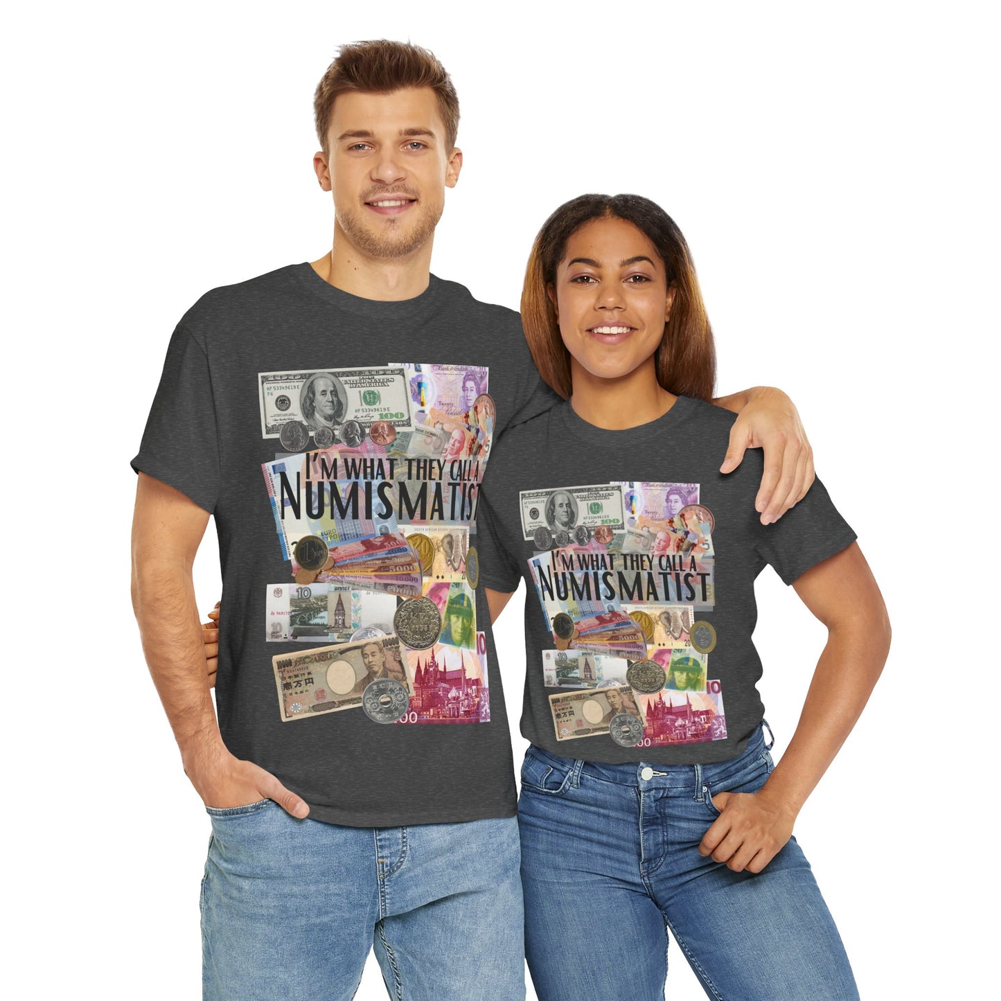 Numismatist unisex t-shirt for currency and coin lovers with collector themed design