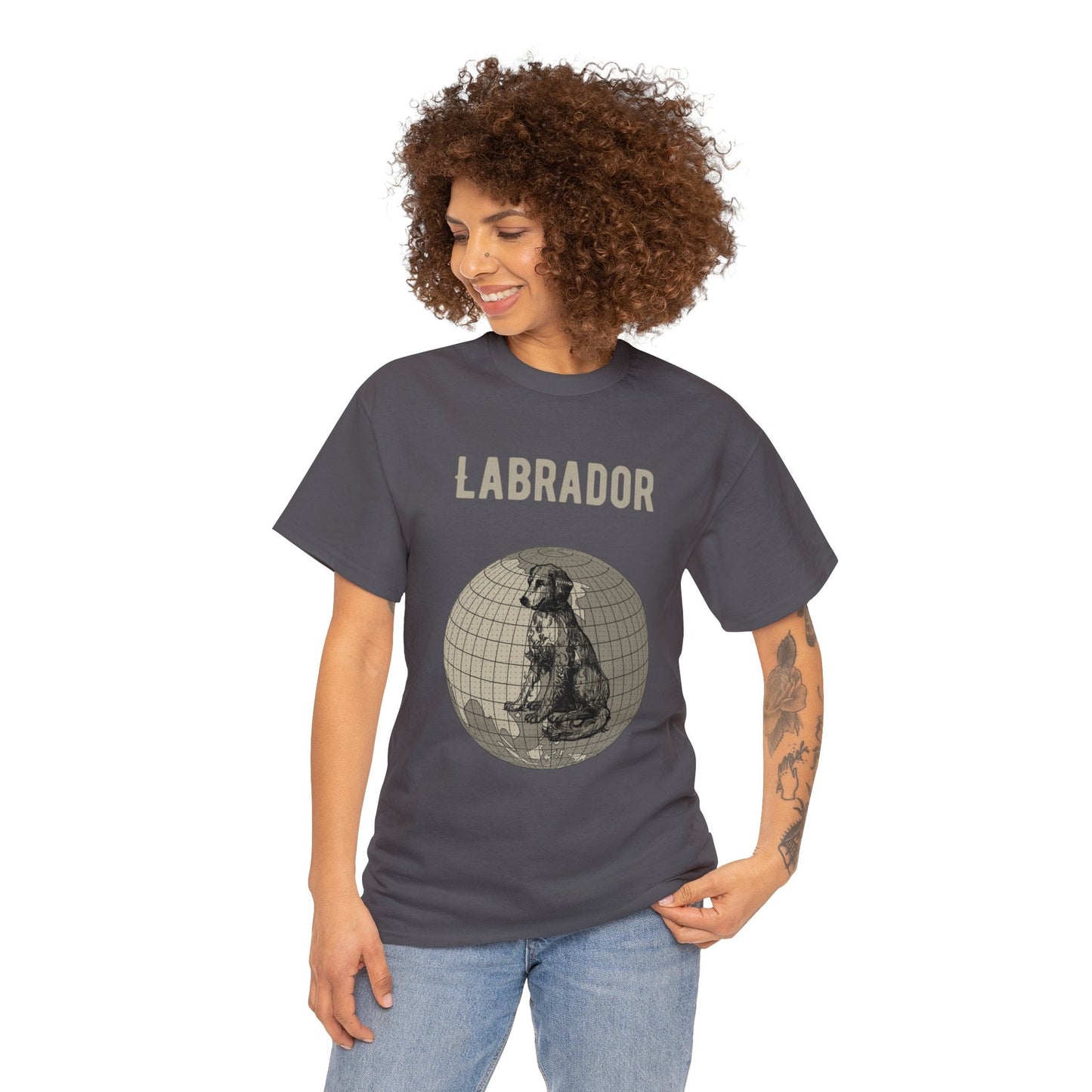 Labrador RetrieverT-Shirt, Old-World Map Tee Atlas Wanderlust