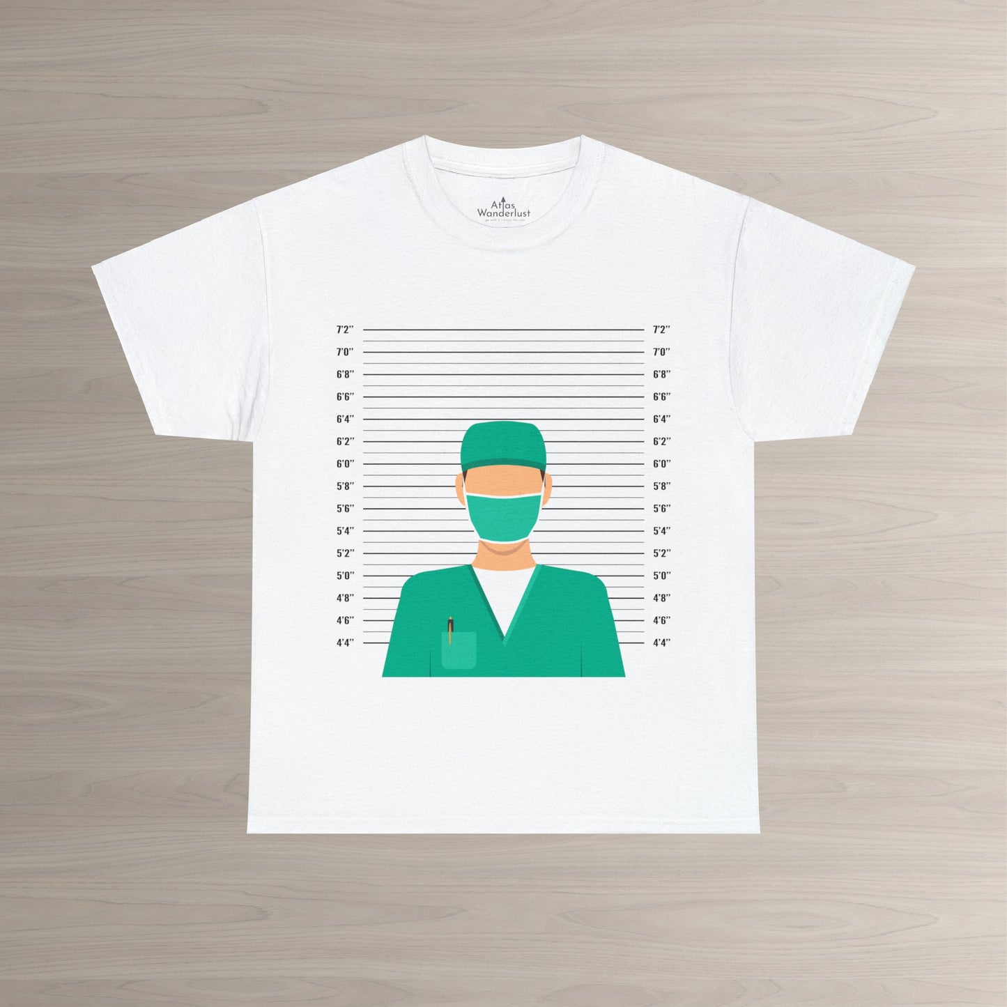 Dr. Mugshot T-Shirt, Funny Physician Tee Atlas Wanderlust