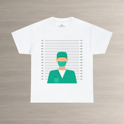 Dr. Mugshot T-Shirt, Funny Physician Tee Atlas Wanderlust