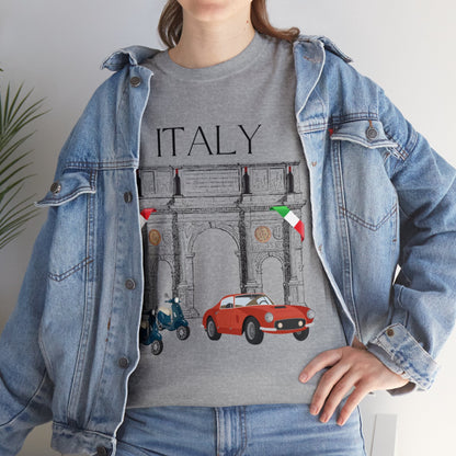 Italy T-Shirt Italian Culture Tee Italia Unisex Classic Fit Atlas Wanderlust