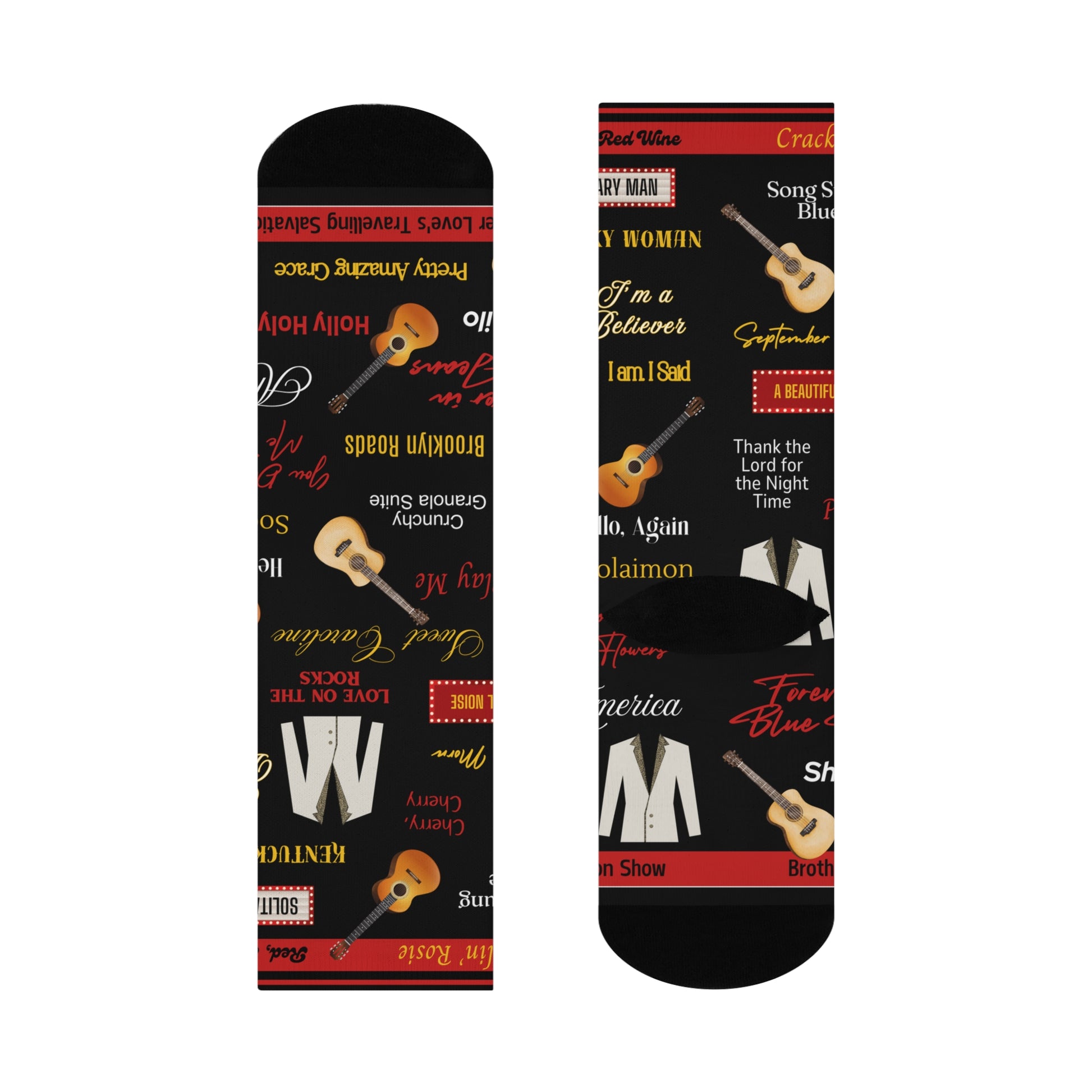 Neil Diamond Beautiful Noise unisex socks with music-inspired original design