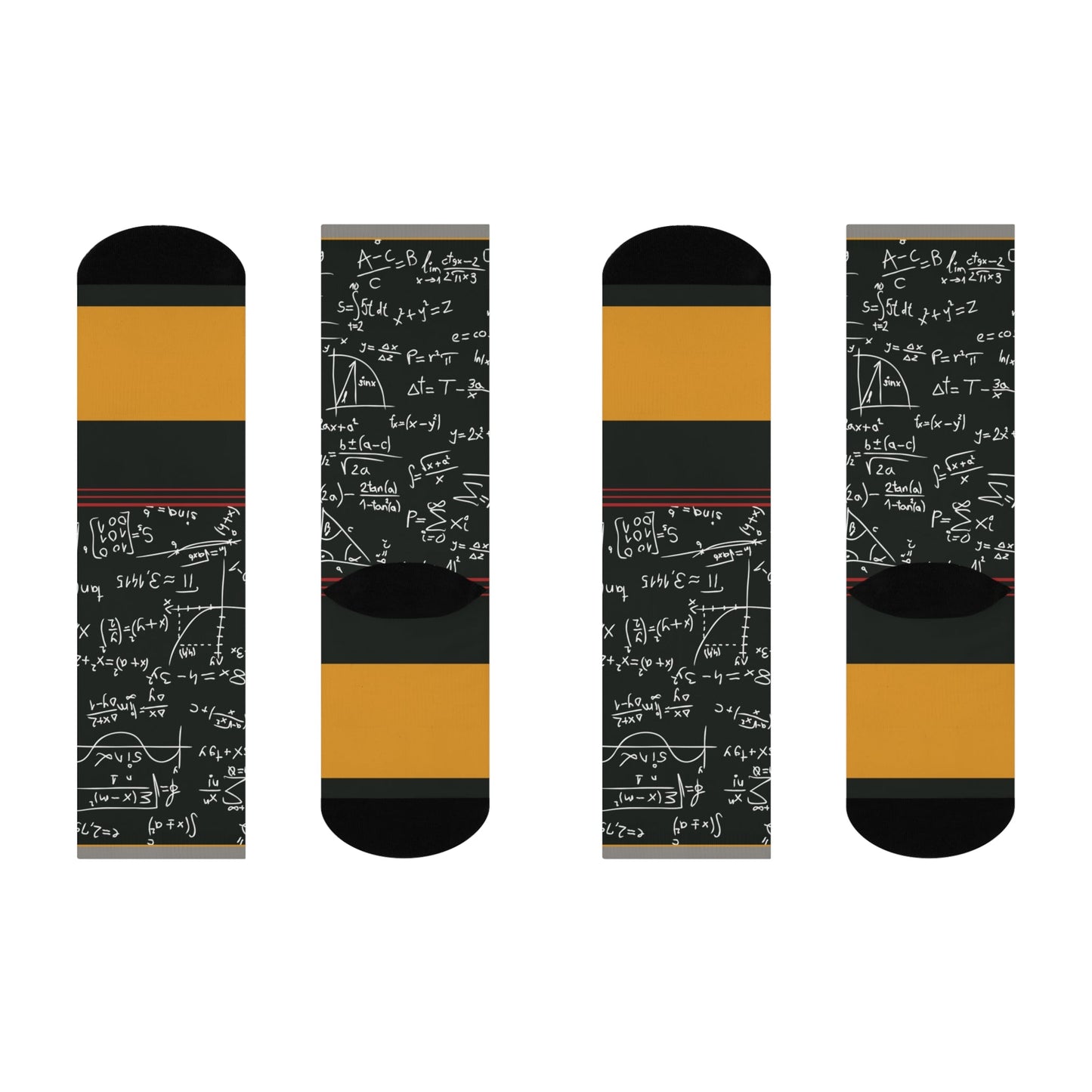 Math Teacher Socks Algebra Unisex Adult Stretchy Mid Calf Original Atlas Wanderlust