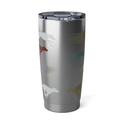 Greyhound 20oz tumbler, stainless steel, practical drink carrier, fits in car drink holder Atlas Wanderlust