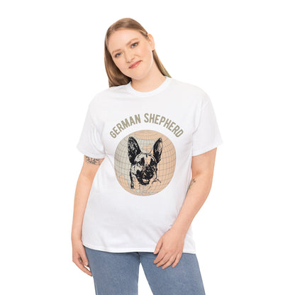 German Shepherd T-Shirt, Old- World Map Tee Atlas Wanderlust