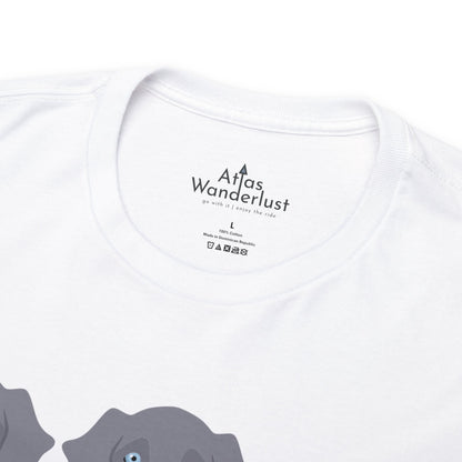 Weimaraner T-Shirt, Well-Suited Weim Tee Atlas Wanderlust