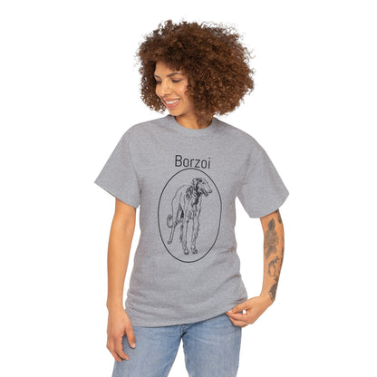 Borzoi T-Shirt, European Hound Tee Atlas Wanderlust