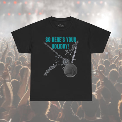 Blink 182 T-Shirt So Here’s Your Holiday T-Shirt, Song Tee Atlas Wanderlust