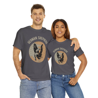 German Shepherd T-Shirt, Old- World Map Tee Atlas Wanderlust