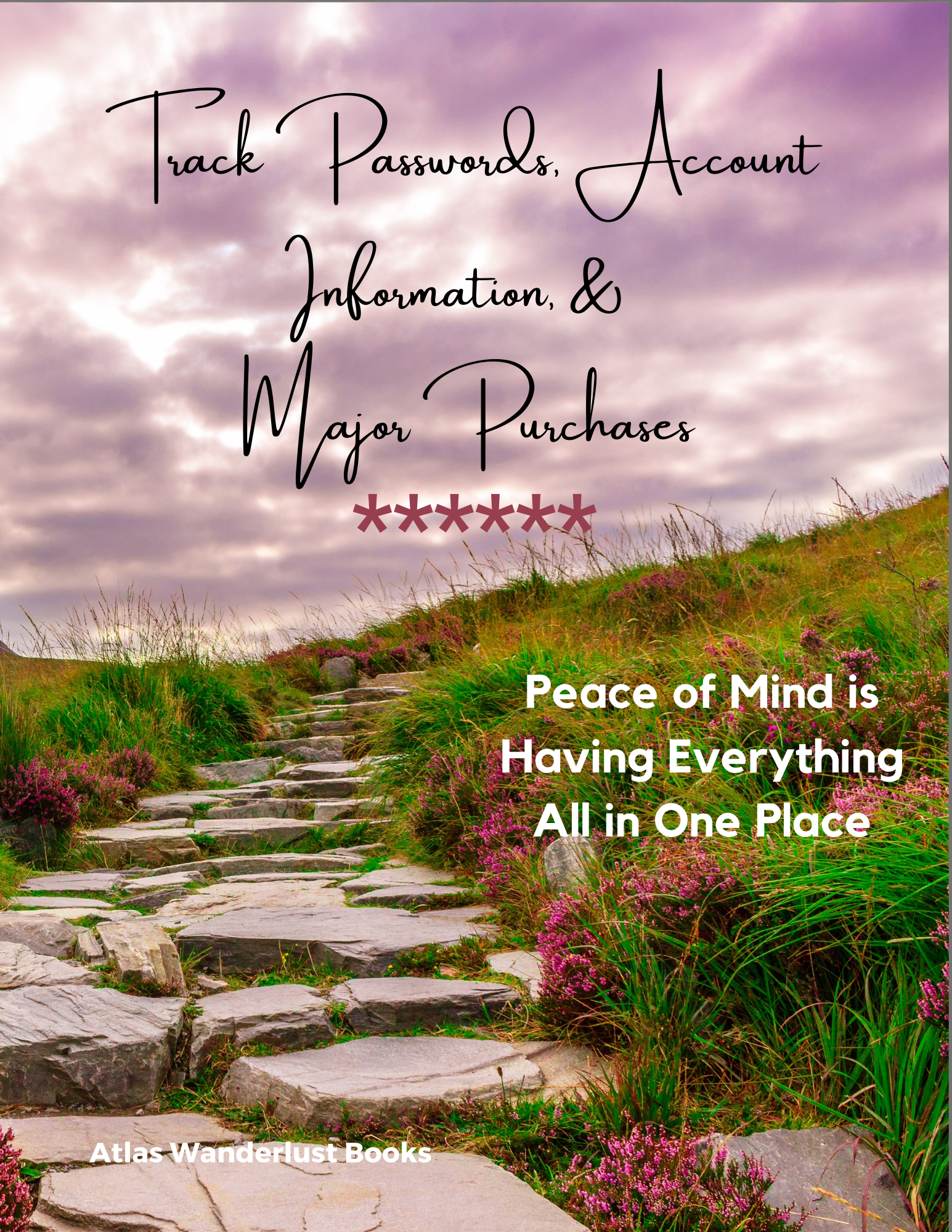 Track Passwords, Account Info, & Major Purchases, Nature Atlas Wanderlust