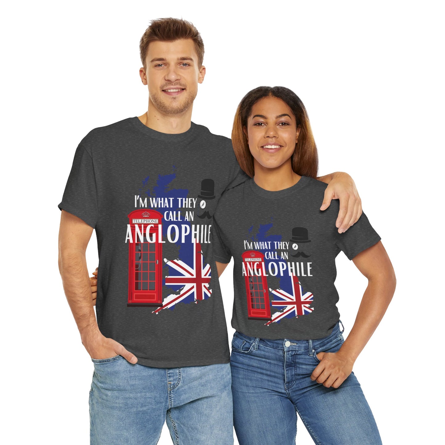 Anglophile unisex short sleeve shirt featuring London England inspired classic fit design