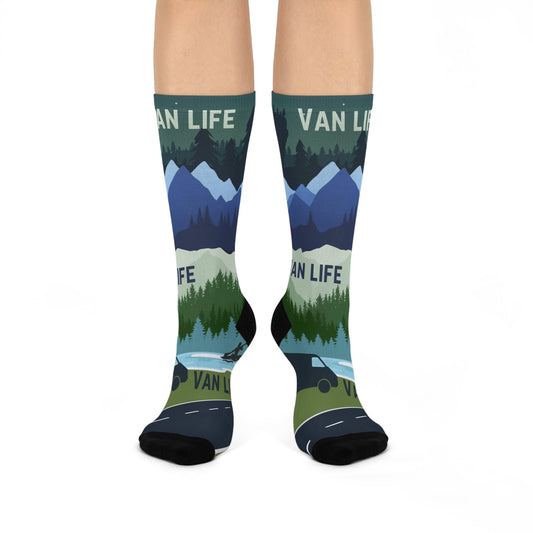 Outdoor Life Socks Lakeside Van Unisex Adult Stretchy Mid Calf Original Atlas Wanderlust