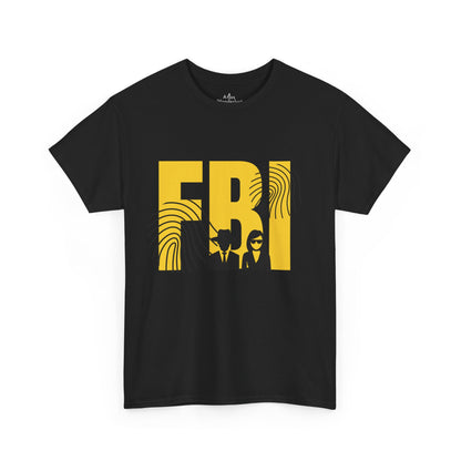 FBI criminal justice unisex black short sleeve shirt for law enforcement supporters