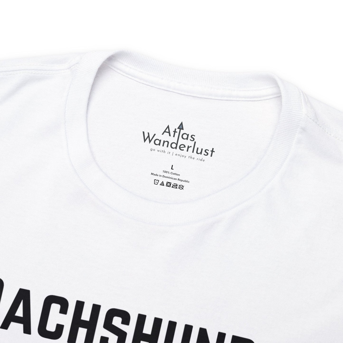 Dachshund T-Shirt, Long Body Wiener Dog Tee Atlas Wanderlust