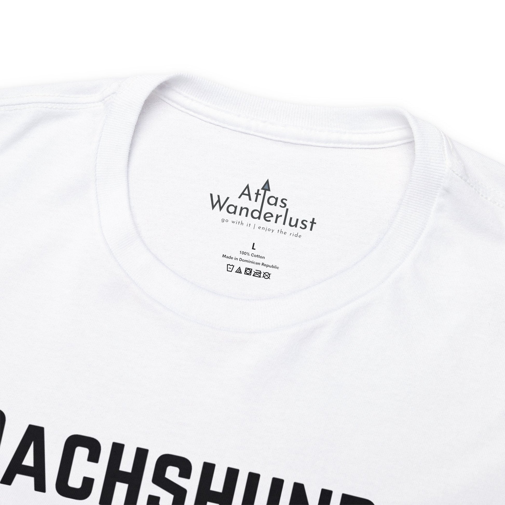 Dachshund T-Shirt, Long Body Wiener Dog Tee Atlas Wanderlust