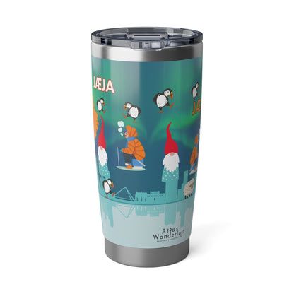 Iceland Tumbler – Northern Lights, Puffins, Horses & Nordic Icons Atlas Wanderlust