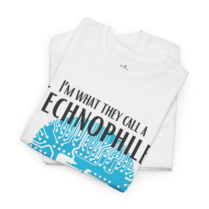 Technophile unisex short sleeve shirt for tech lovers and geeks with modern design