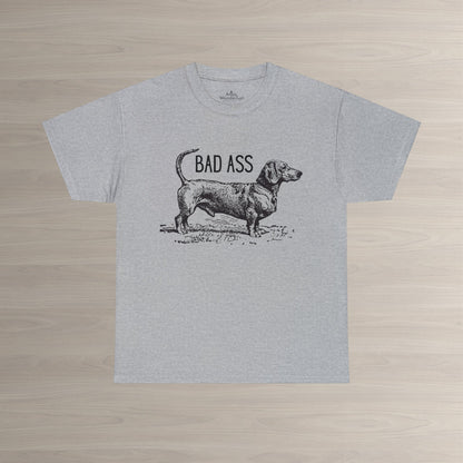 Dachshund T-Shirt Bad Ass Wiener Dog Tee Atlas Wanderlust