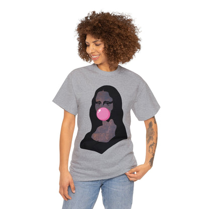 Mona Lisa Bubblegum T-Shirt Italy Humor Tee Atlas Wanderlust