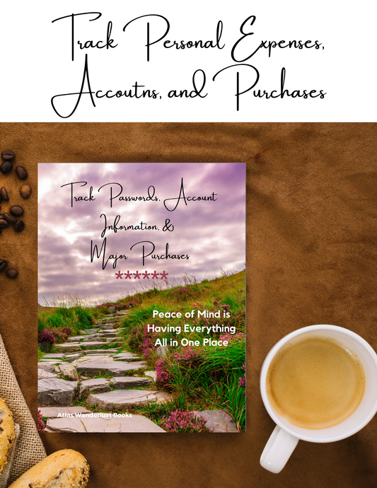 Track Passwords, Account Info, & Major Purchases, Nature Atlas Wanderlust