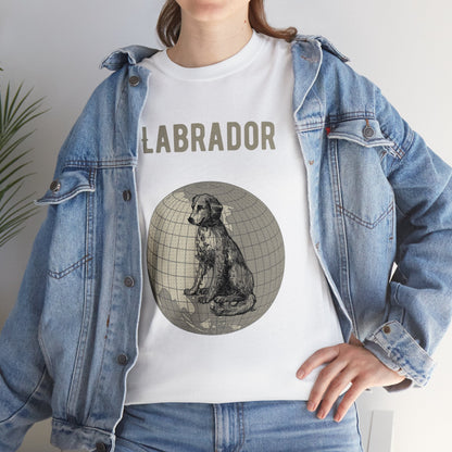 Labrador RetrieverT-Shirt, Old-World Map Tee Atlas Wanderlust
