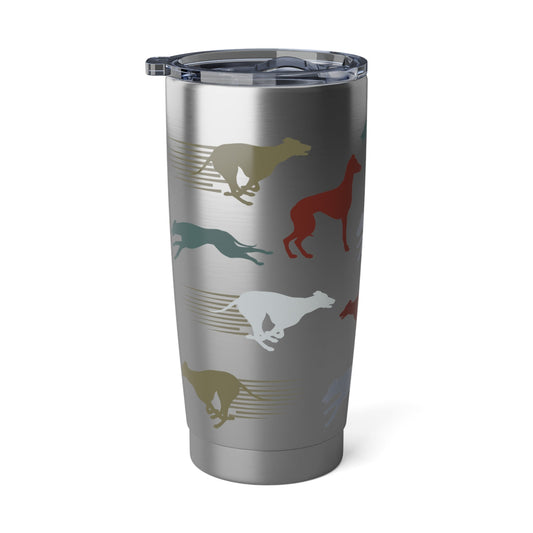 Greyhound 20oz tumbler, stainless steel, practical drink carrier, fits in car drink holder Atlas Wanderlust