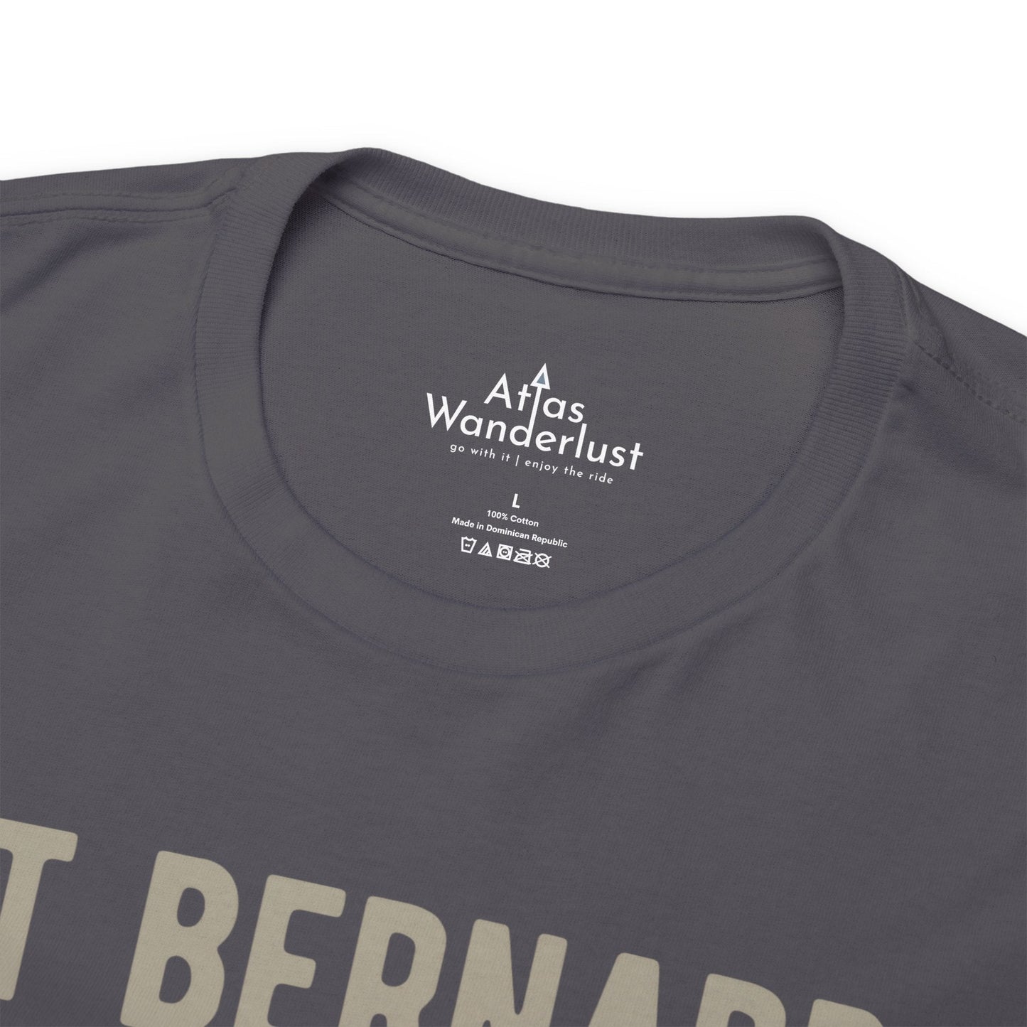 St Bernard T-Shirt, Old-World Map Tee Atlas Wanderlust