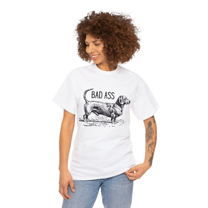 Dachshund T-Shirt Bad Ass Wiener Dog Tee Atlas Wanderlust