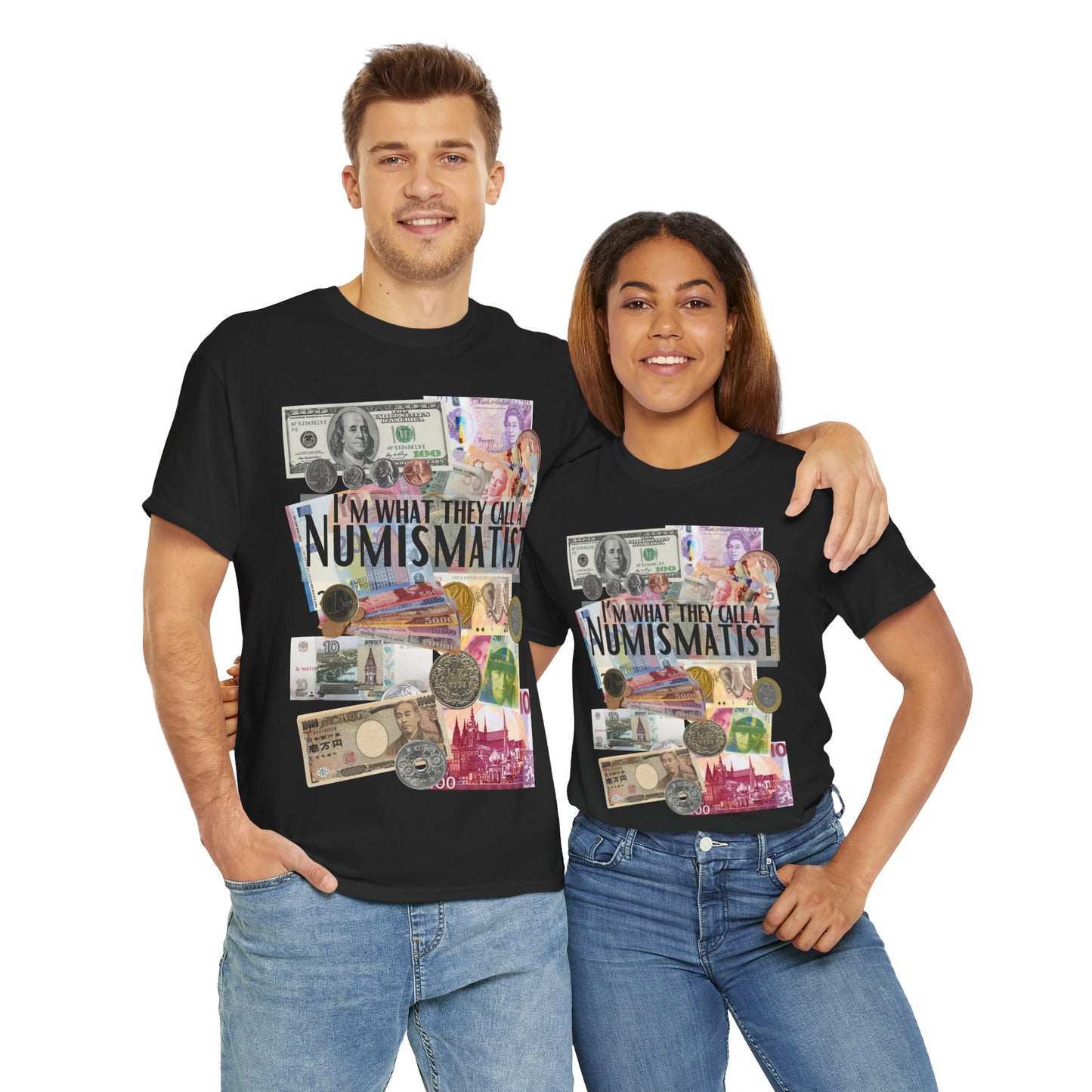 Numismatist unisex t-shirt for currency and coin lovers with collector themed design