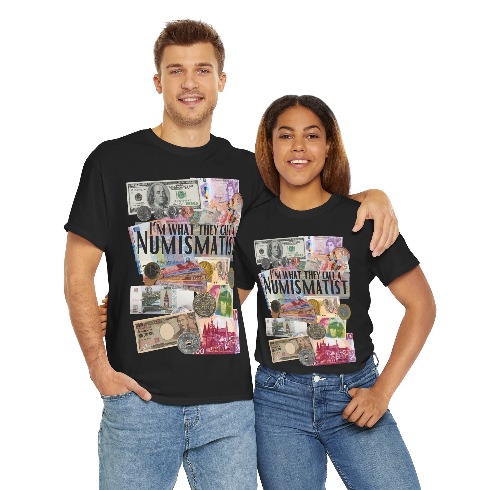 Numismatist unisex t-shirt for currency and coin lovers with collector themed design