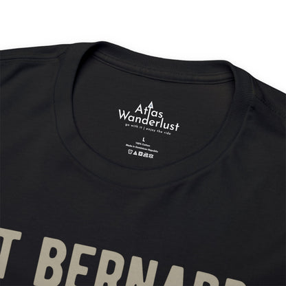 St Bernard T-Shirt, Old-World Map Tee Atlas Wanderlust