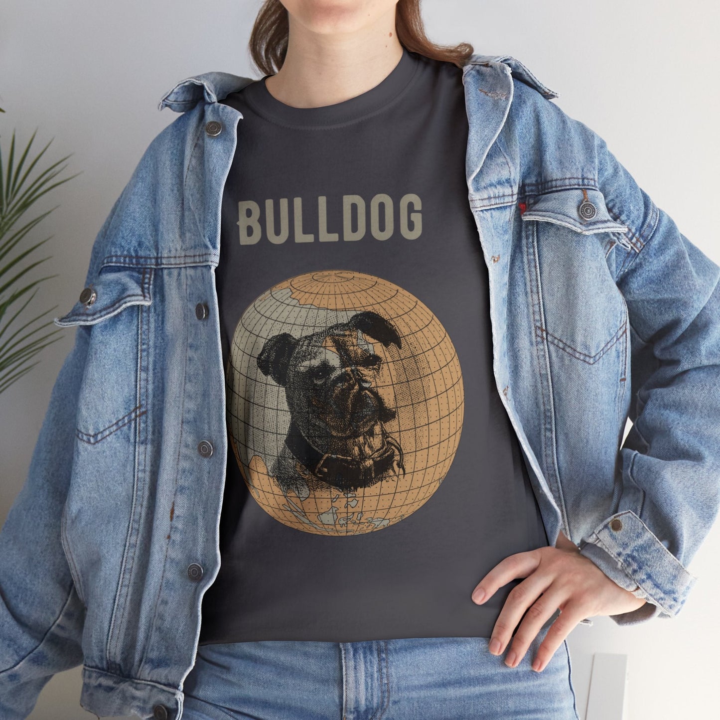 French BulldogT-Shirt, Old-World Map Tee Atlas Wanderlust
