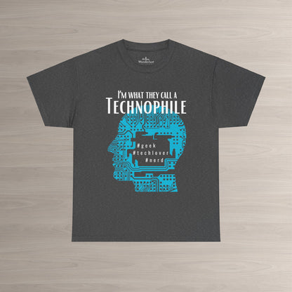 Technophile unisex short sleeve shirt for tech lovers and geeks with modern design
