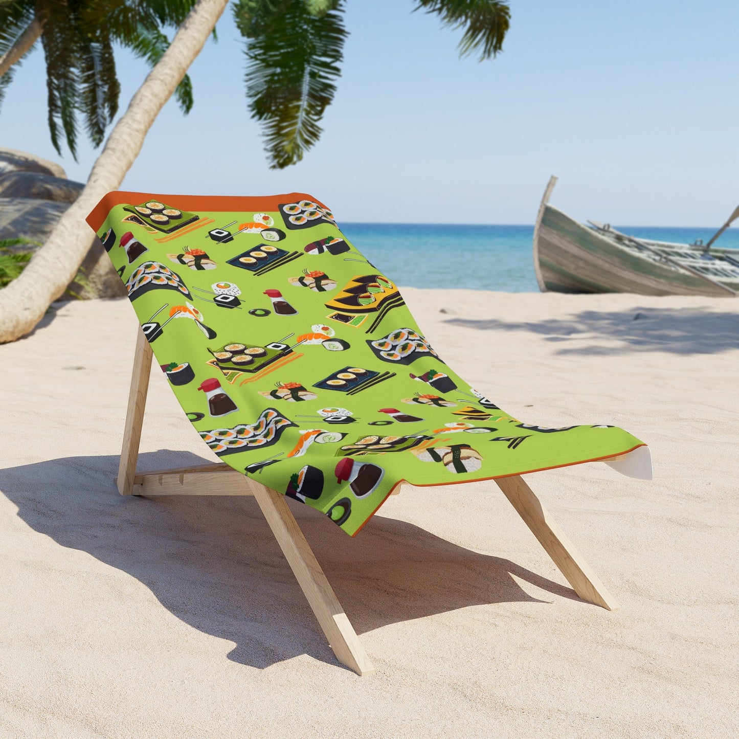 Sushi Beach Towel Atlas Wanderlust