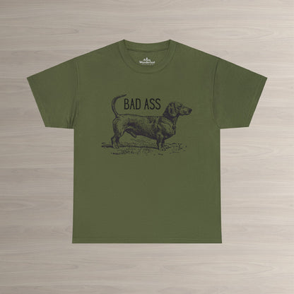 Dachshund T-Shirt Bad Ass Wiener Dog Tee Atlas Wanderlust