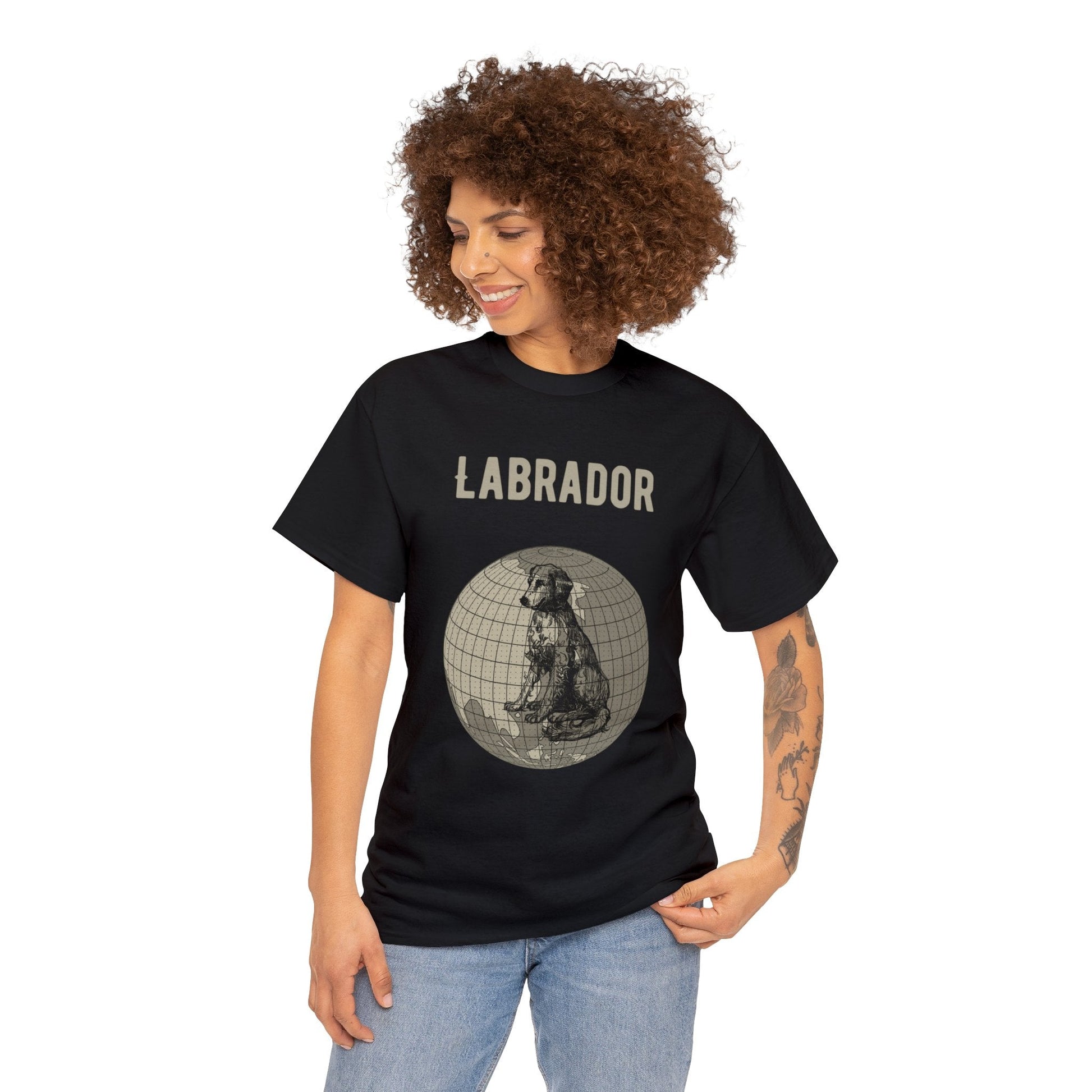 Labrador RetrieverT-Shirt, Old-World Map Tee Atlas Wanderlust