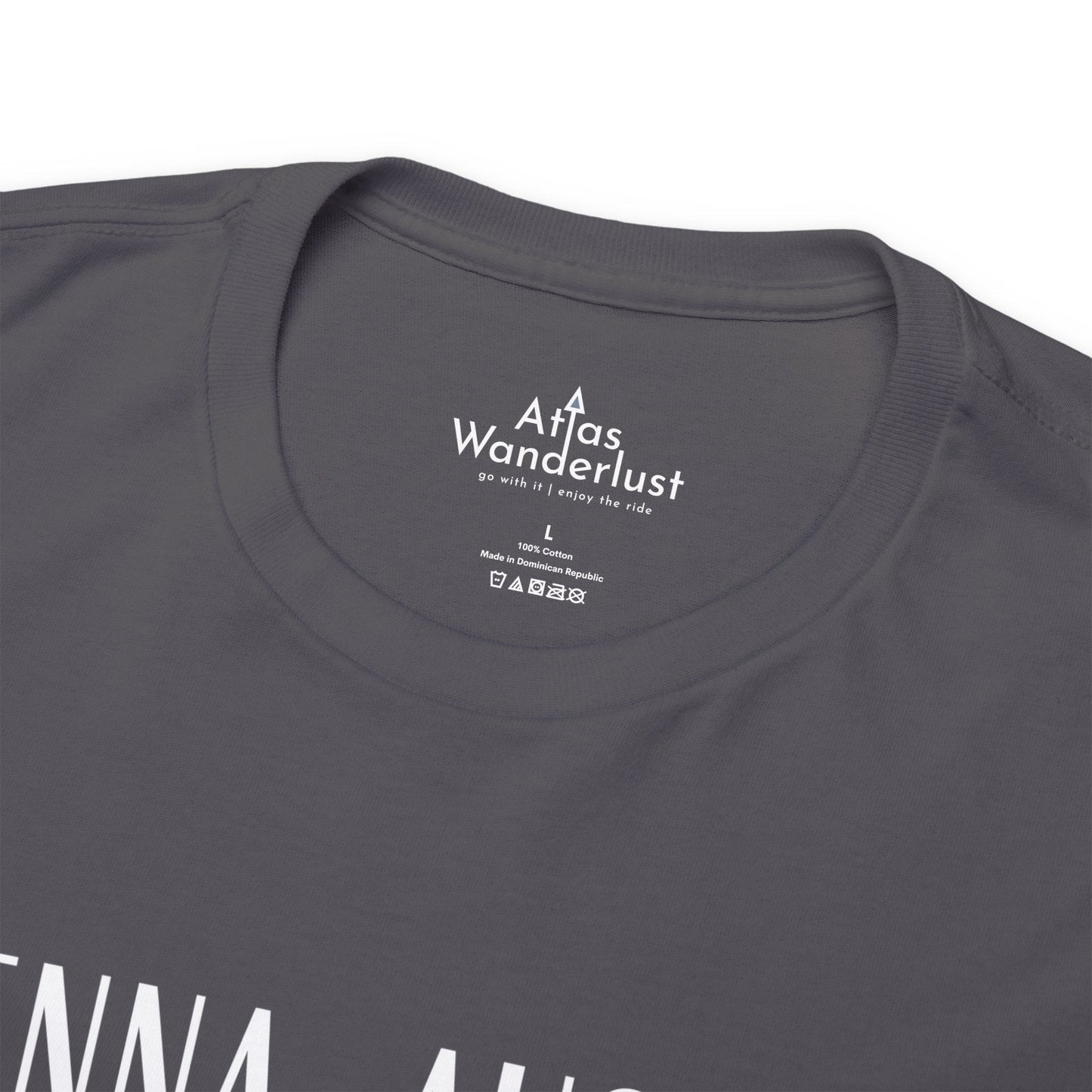 Vienna, Austria Coordinates T-Shirt, Modern Travel Tee Atlas Wanderlust