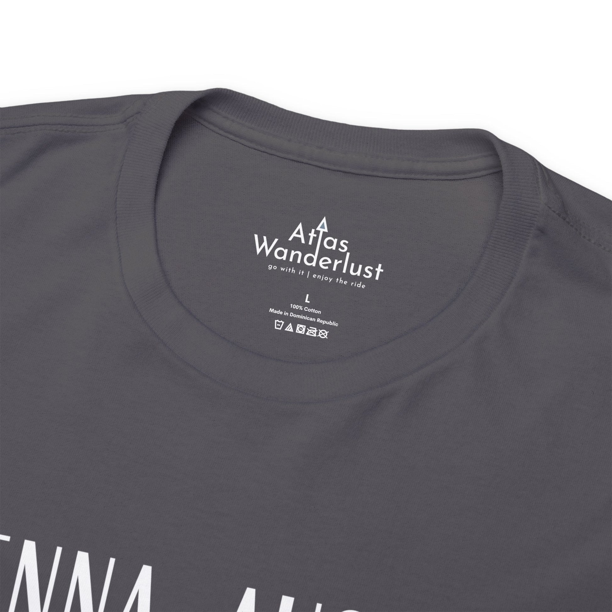 Vienna, Austria Coordinates T-Shirt, Modern Travel Tee Atlas Wanderlust
