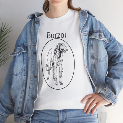Borzoi T-Shirt, European Hound Tee Atlas Wanderlust