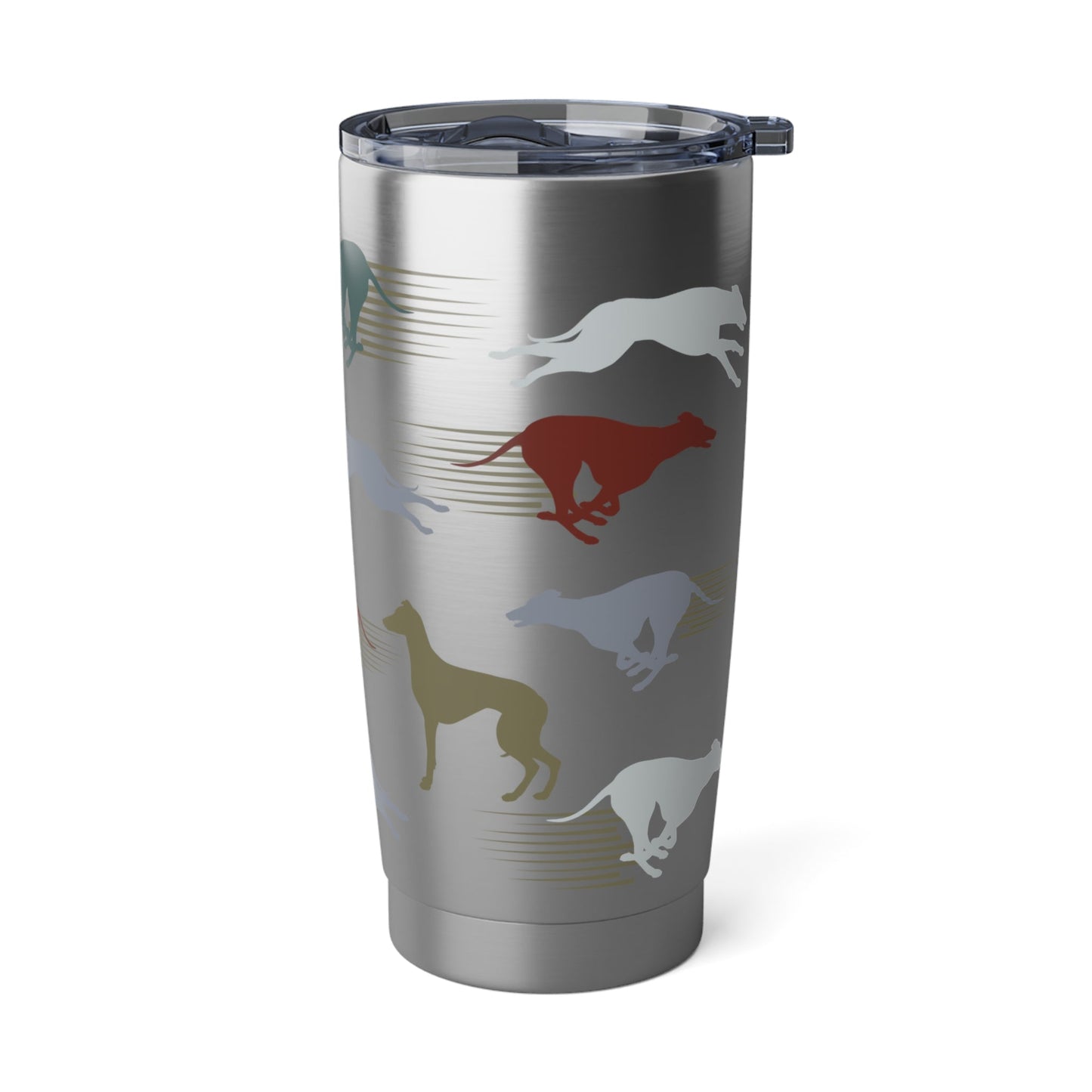 Greyhound 20oz tumbler, stainless steel, practical drink carrier, fits in car drink holder Atlas Wanderlust